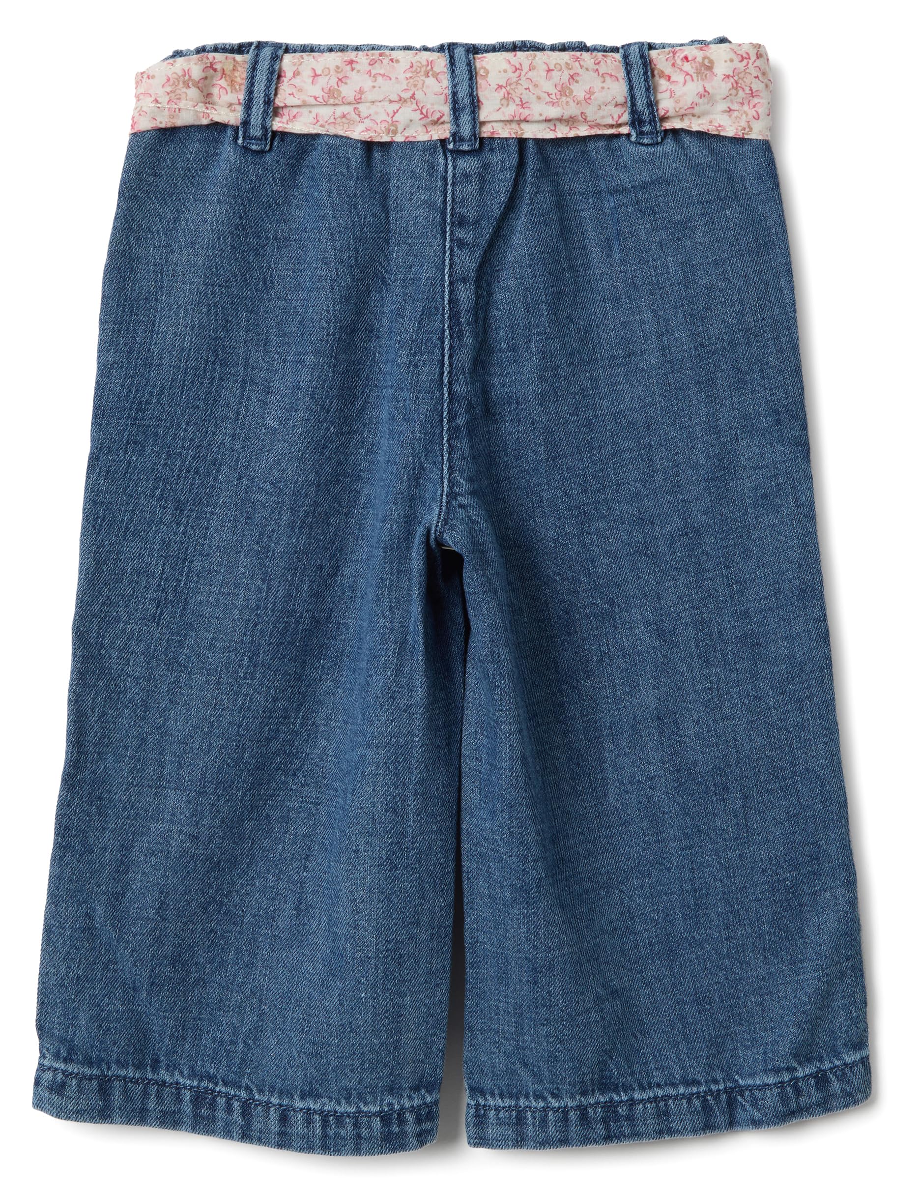 OVS Kids Pantaloni in Misto Cotone Blu da Bimba Wide Leg
