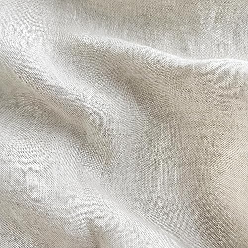 Miniatura 5 de 100% tela de lino, hilo de alta torsión 21s, peso ligero, precortado 3 años (natural claro)
