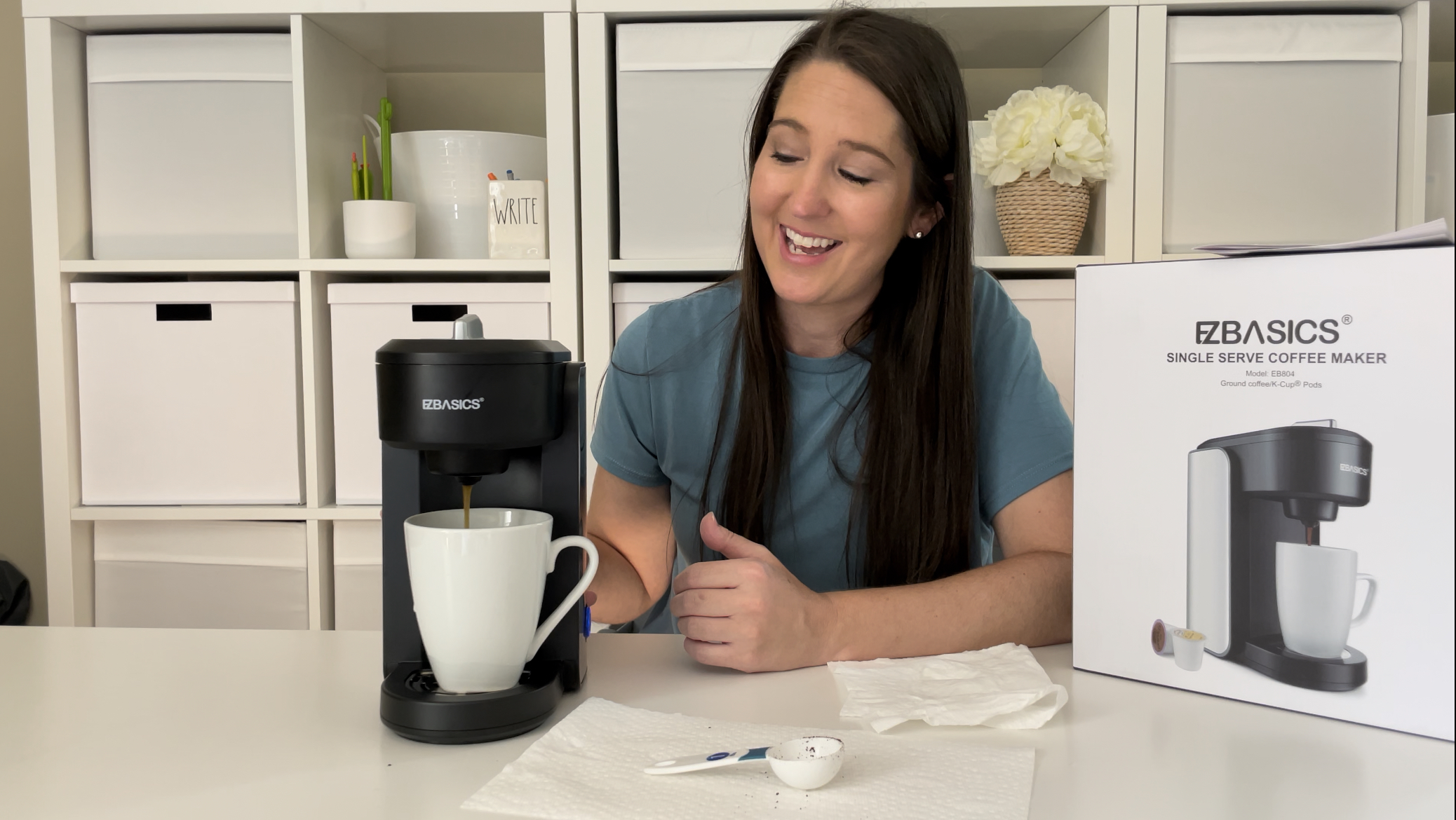 EZBASICS Single Serve Coffee Maker with Reusable Pod Review