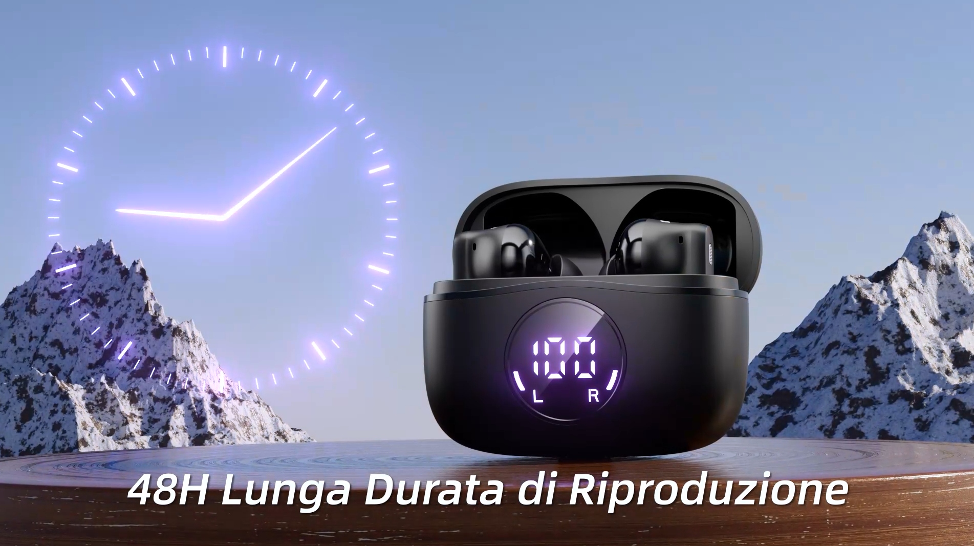 Cuffie Wireless Bluetooth 5.4 Con 4 Microfoni ENC – 48 Ore Di Autonomia E Impermeabili IP8