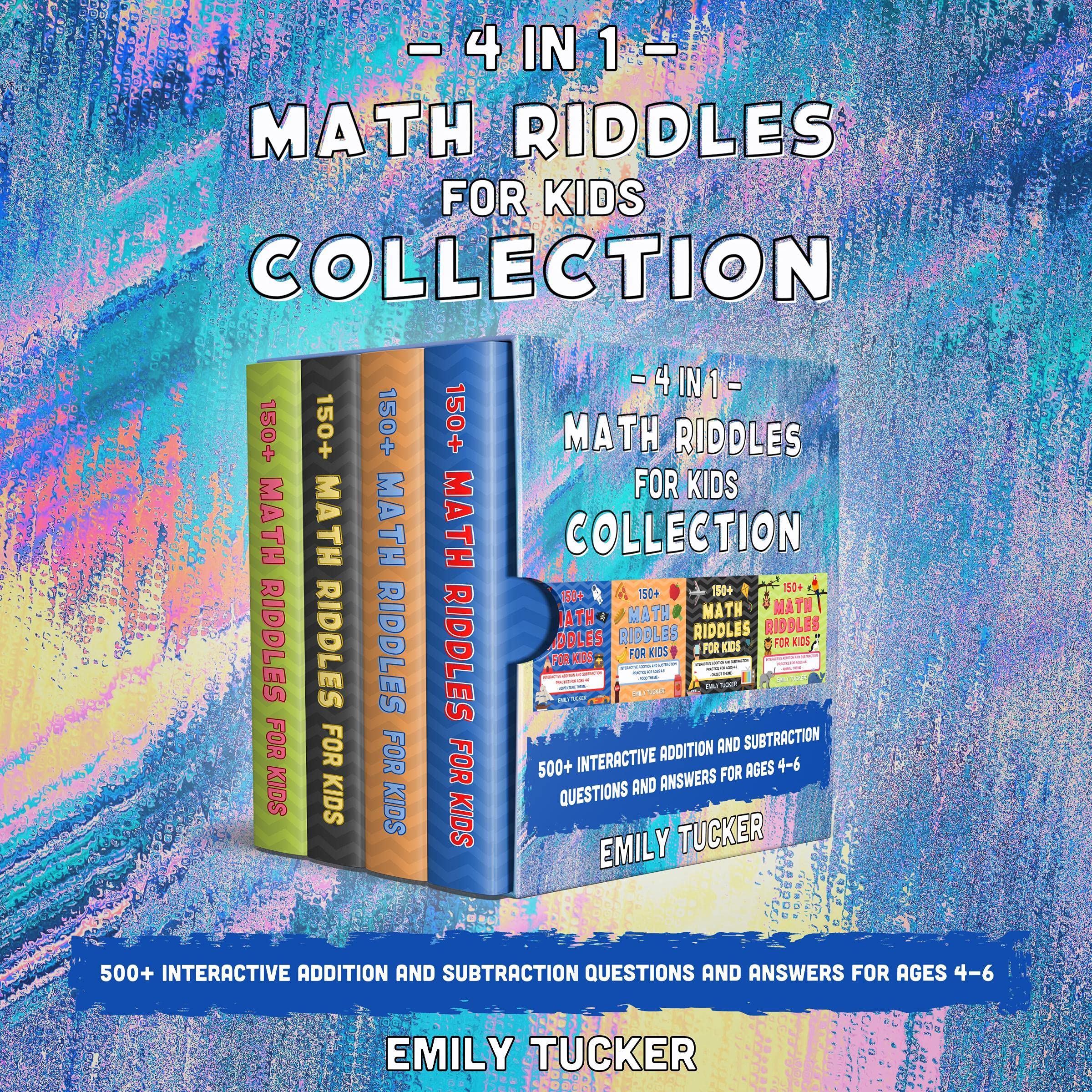 Cover art for 4 IN 1: Math Riddles for Kids Collection