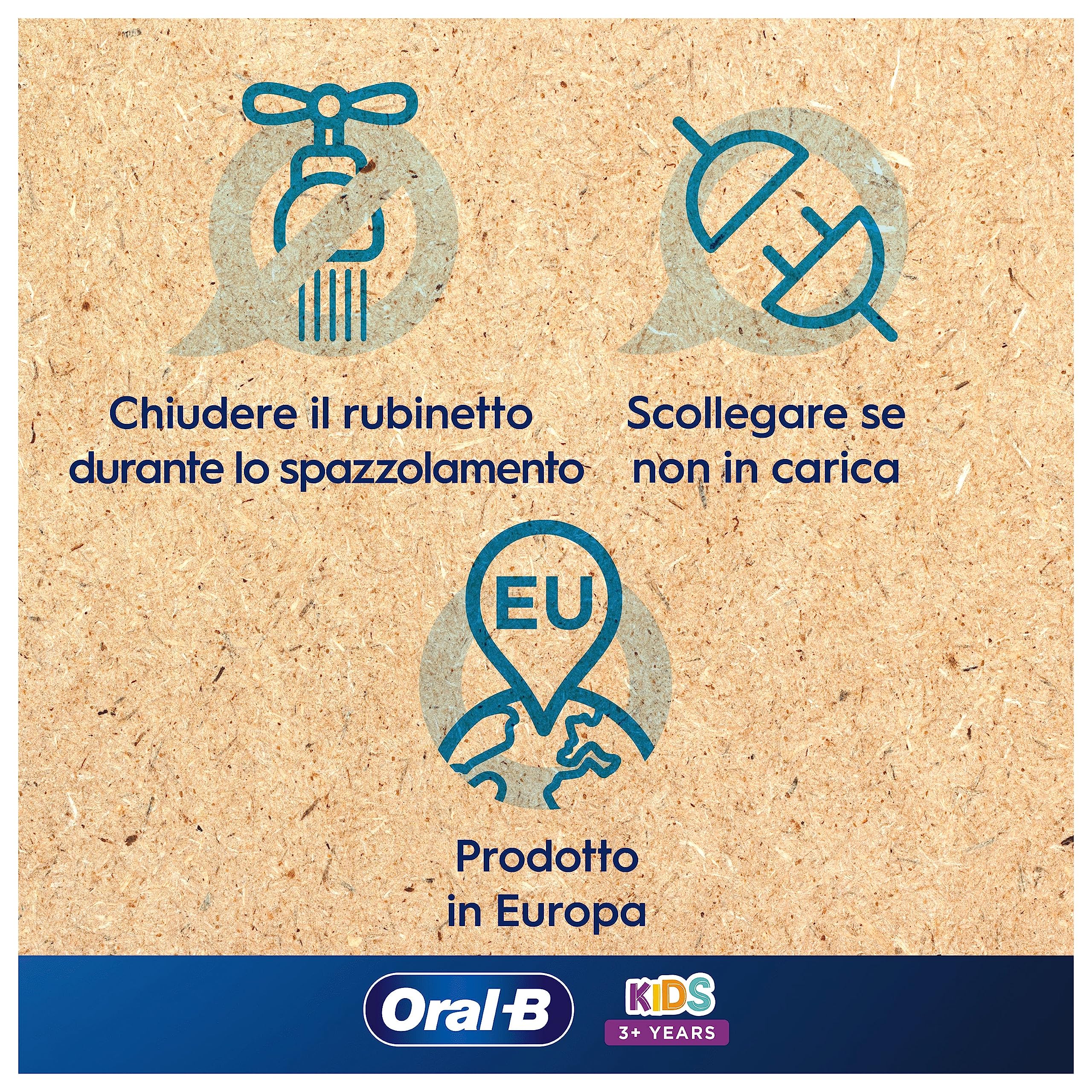 Oral-B Spazzolino Elettrico Ricaricabile Kids +3 anni Con Spiderman Marvel, 1 Custodia Da Viaggio, 1 Testina, 1 Spazzolino