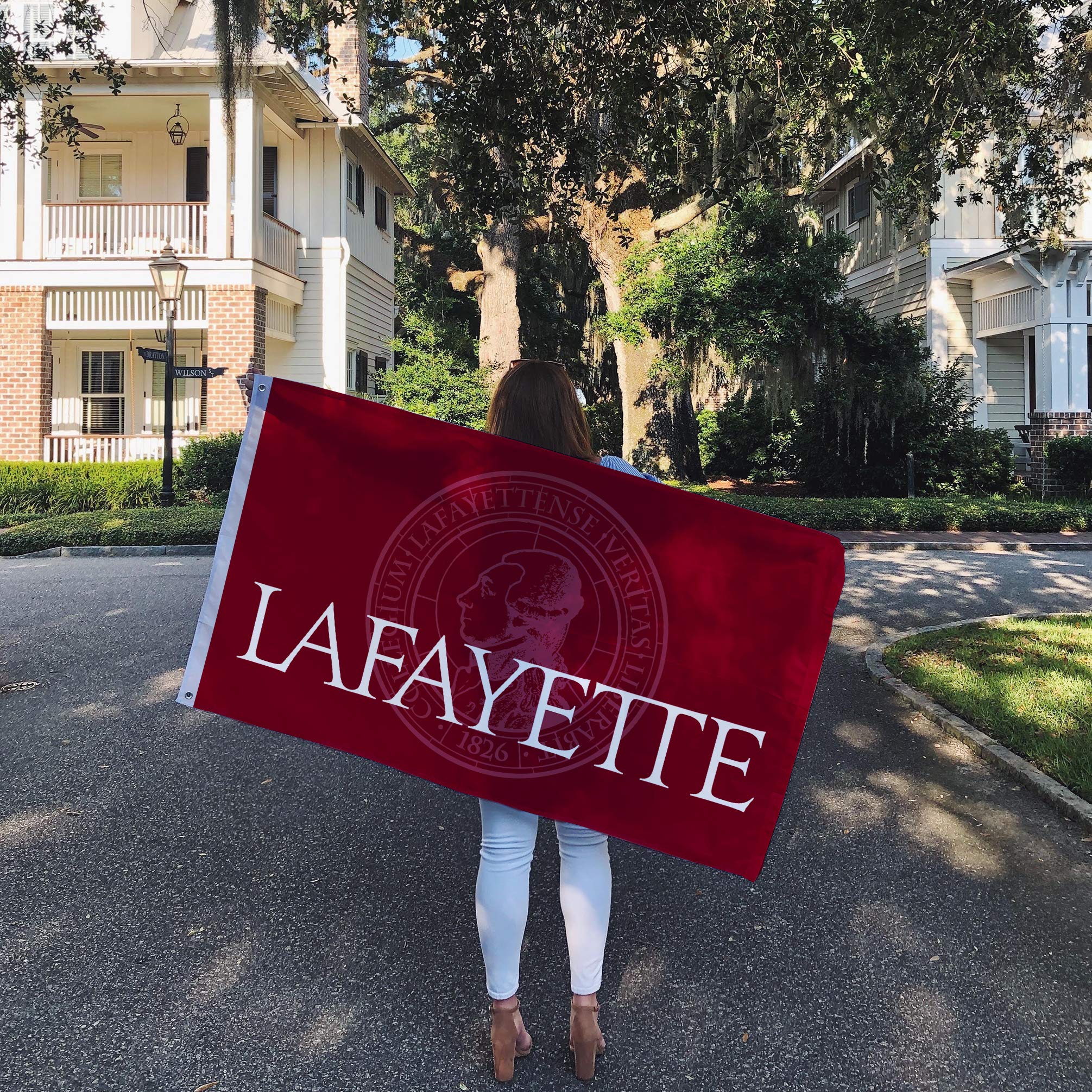 Desert Cactus Lafayette College Leopards NCAA Flag - 3x5 Feet Polyester Single-Sided Outdoor Banner - View #4
