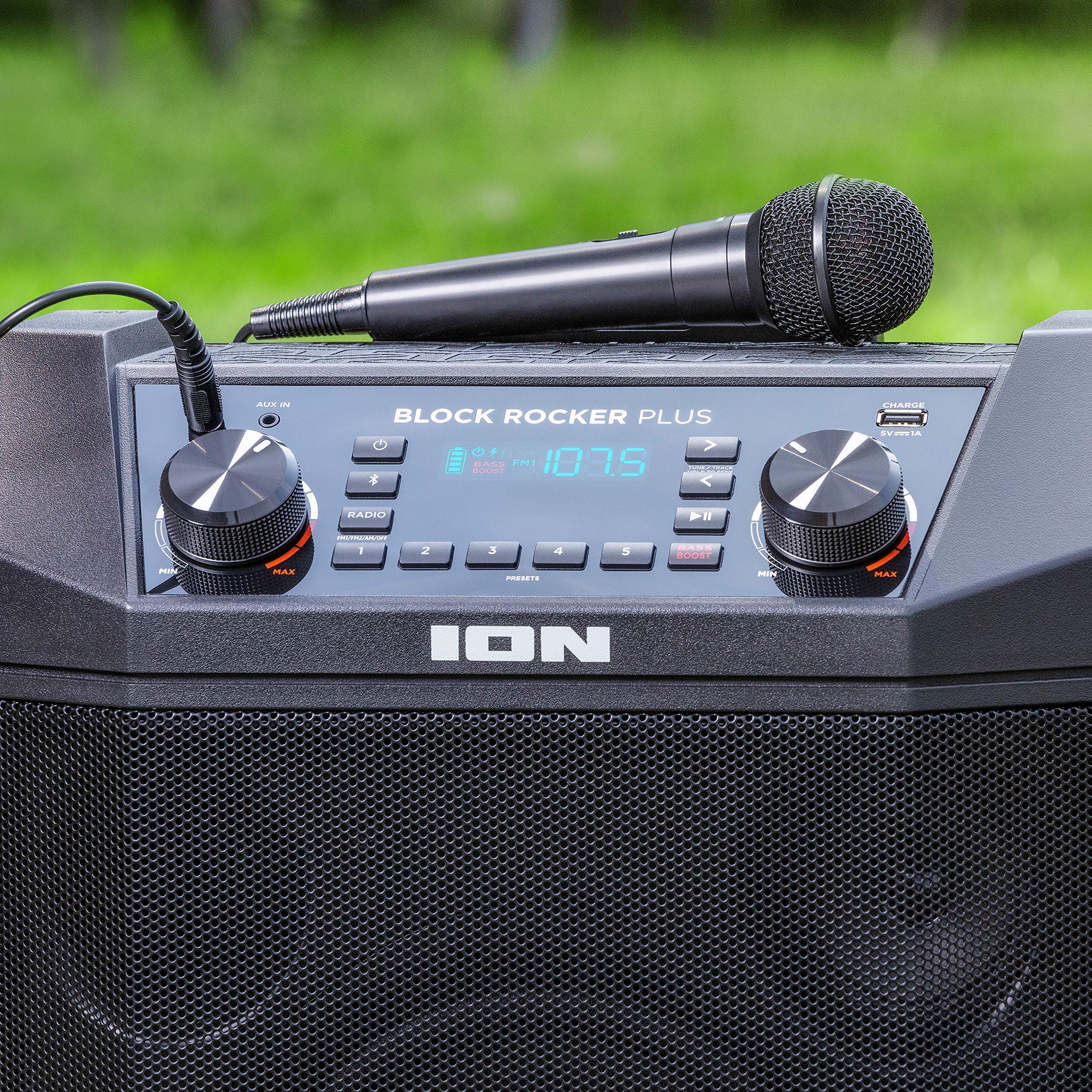 Ion Audio Block Rocker Plus, 100W Portable Speaker, Battery Powered