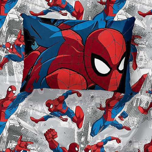 Vista 54 de Jay Franco - Juego de ropa de cama con estampado de los Vengadores de Marvel Blue Circle, tamaño estándar