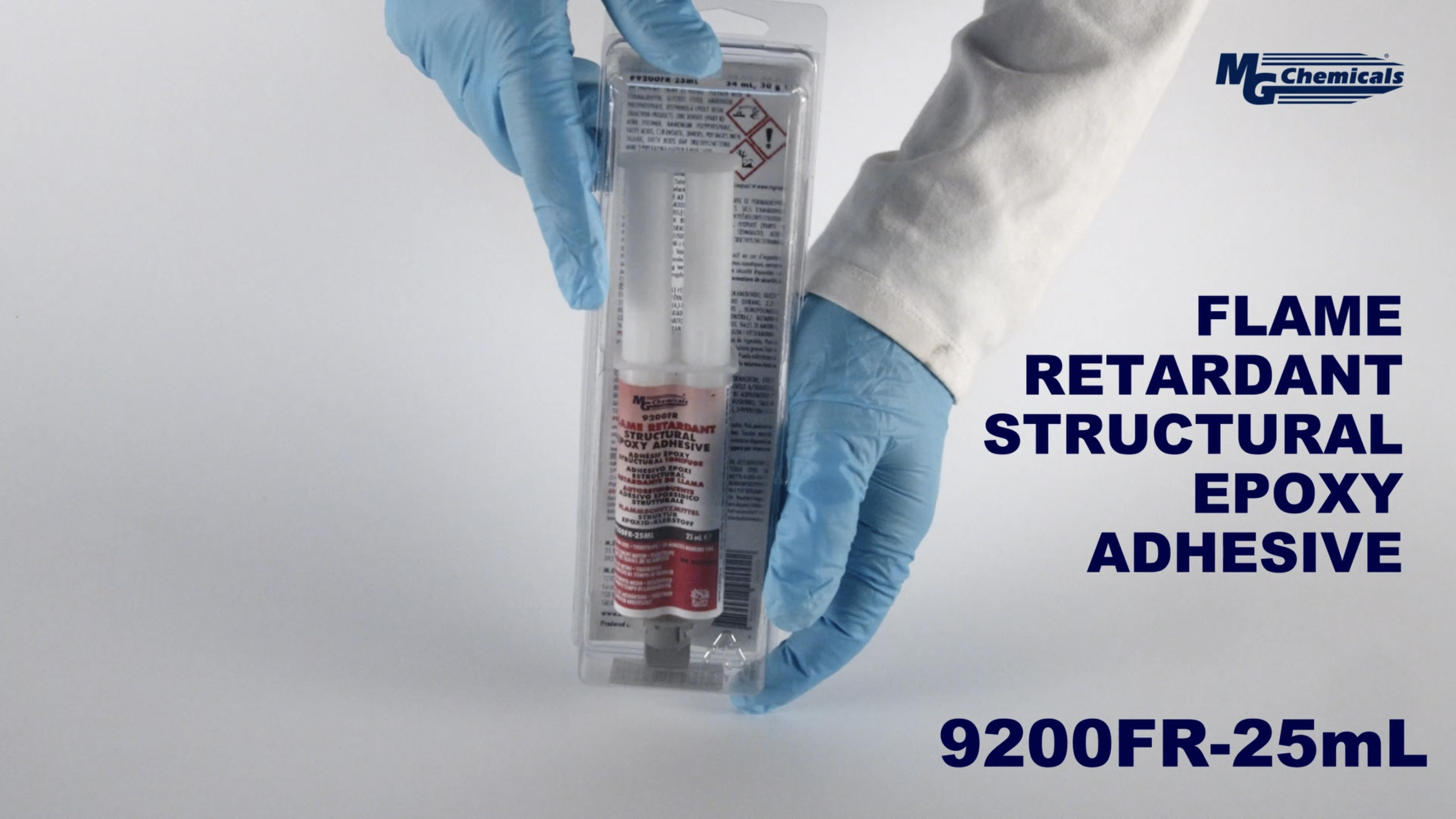 Image of MG Chemicals 9200FR Flame Retardant Structural Epoxy Adhesive, 25mL Dual Dispenser