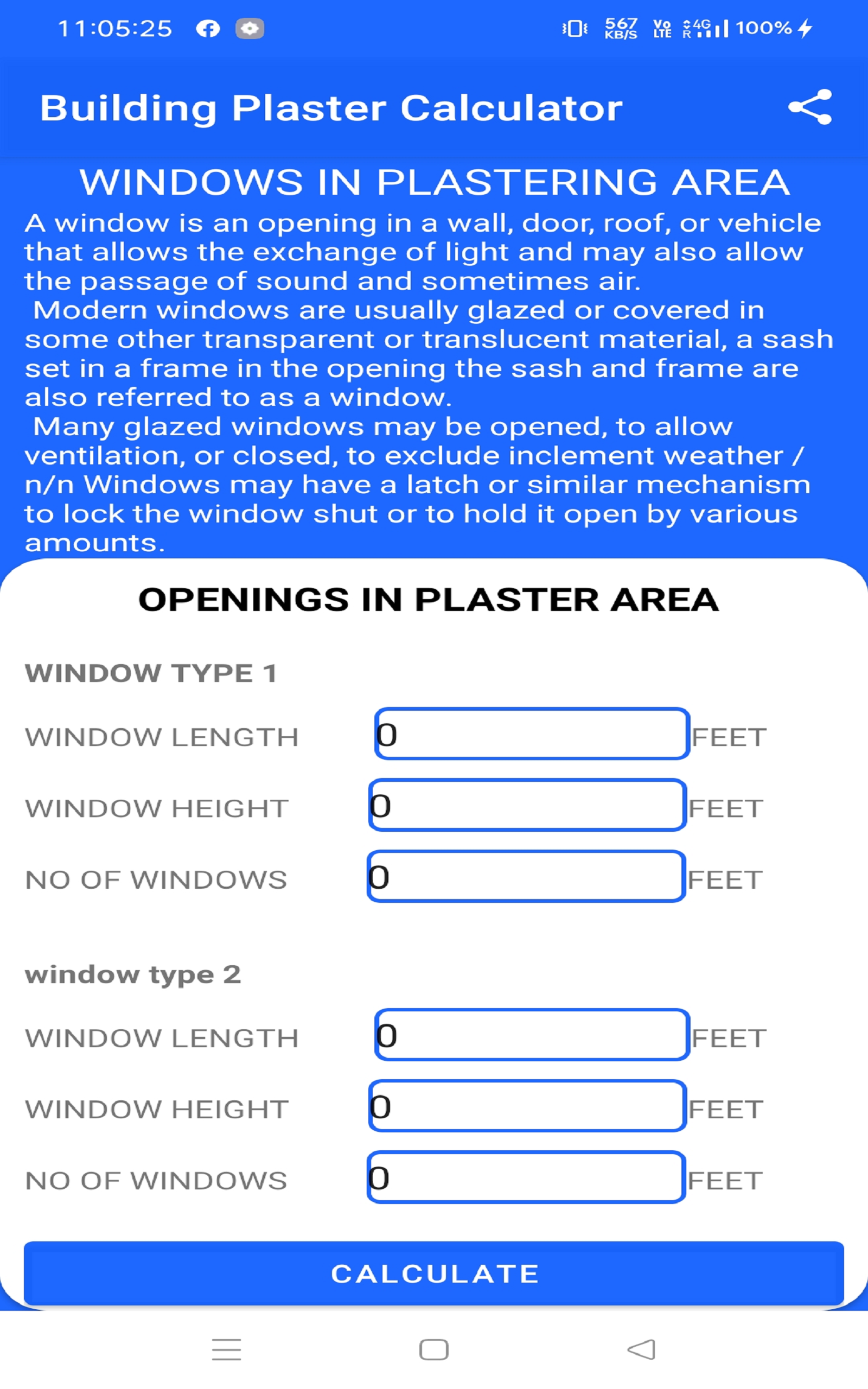 Building Plaster Calculator App on Amazon Appstore