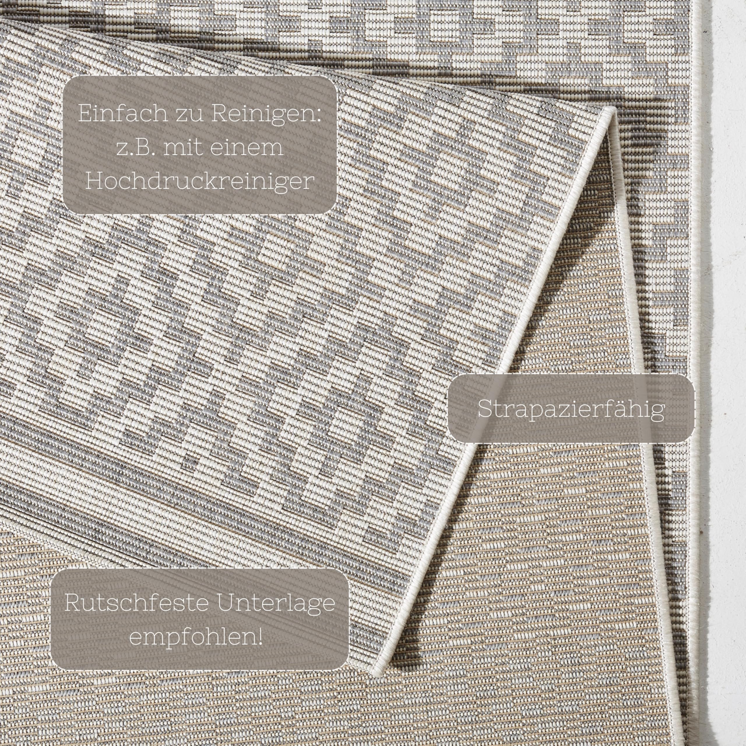 NORTHRUGS Indoor and Outdoor Rug Diamond 80 x 150 cm - Image 4
