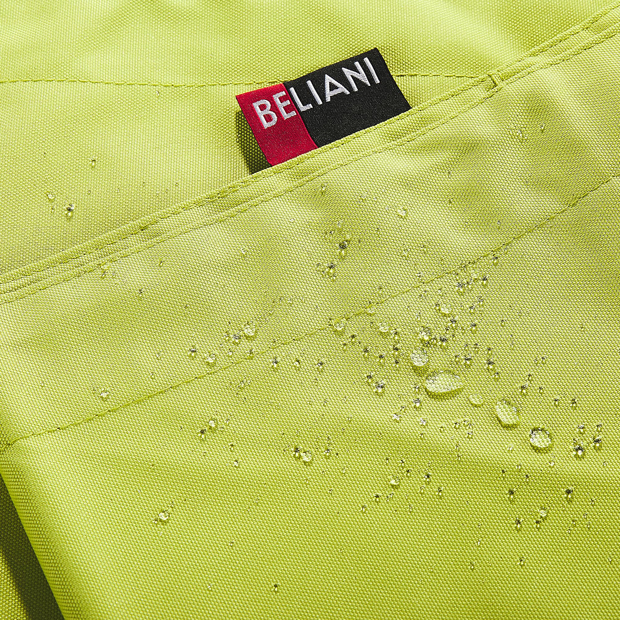 Beliani Moderne Sitzsackhülle Extra Groß Nylon mit Reißverschluss Wasserdicht Langlebig für Innen und Außen 140 x 180 cm Limettengrün Fuzzy