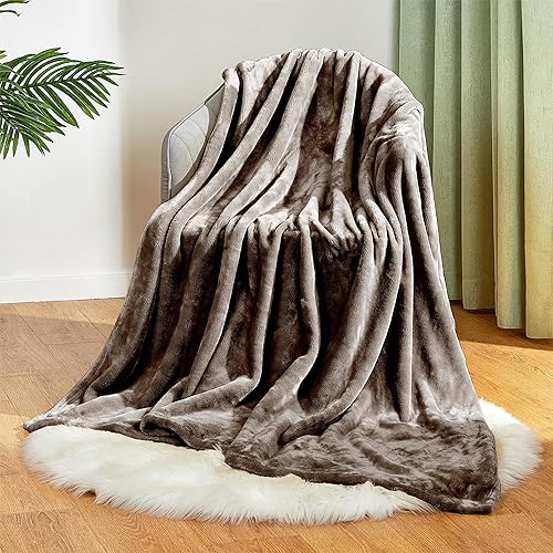 Miniatura 3 de Manta de franela de felpa, acogedora, cálida y cómoda, suave manta de vellón para otoño, para sofá, silla, cama, campamento, viajes, tamaño King