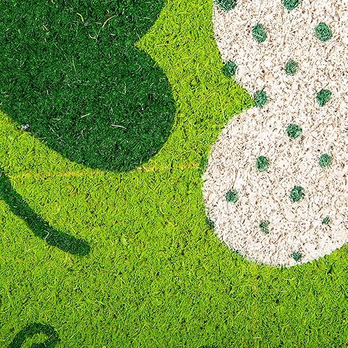 Miniatura 6 de DII Fun Greetings - Tapete de fibra de coco natural para interiores y exteriores