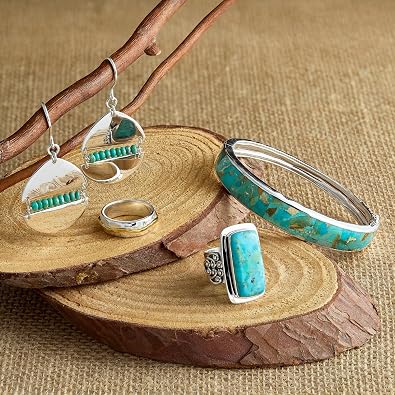 Silpada 'Big Spring' Compressed Mojave Turquoise Statement Ring in Sterling Silver