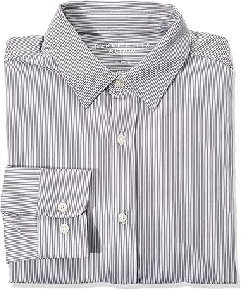 Perry Ellis Men's Motion Slim Fit Dobby Quick Dry Shirt at Amazon Men’s ...