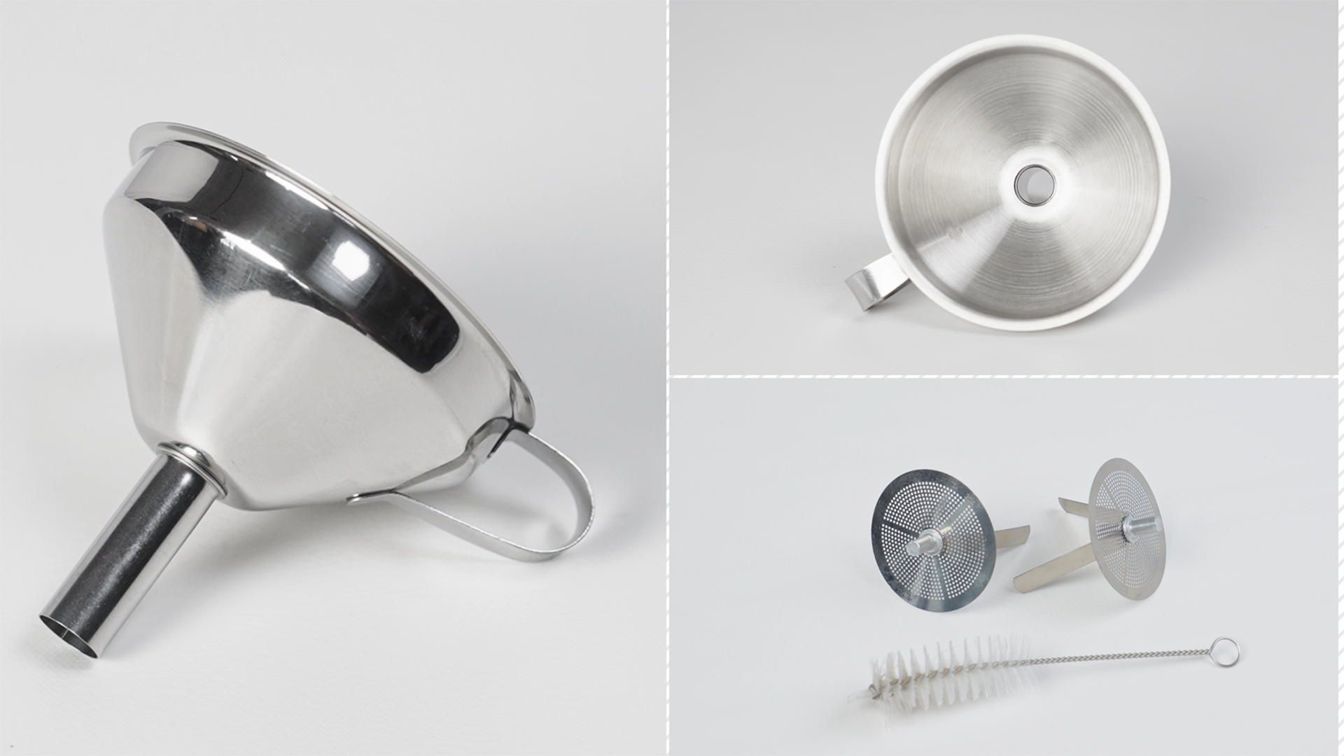 Gnellkoor Resin Funnel, Resin Filter Funnel with Strainer 3D
