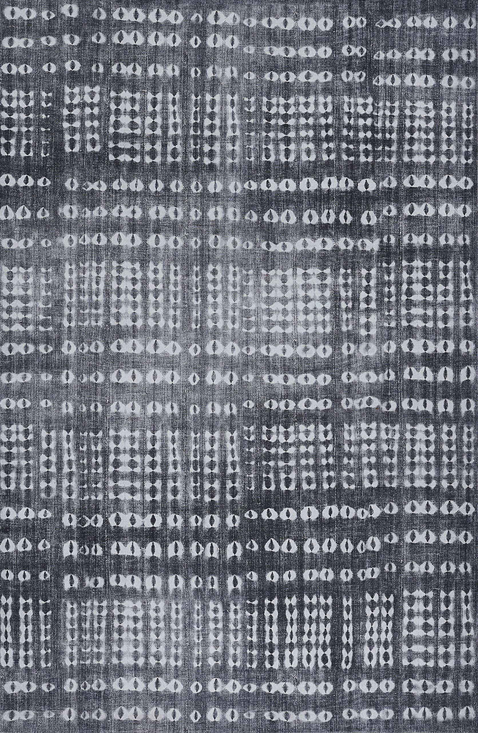 Novogratzby Momeni Rugs Bolt Polyester Charcoal Area 5' X 7'6"