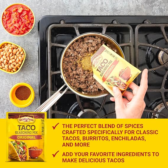 Old El Paso Original Taco Seasoning Mix, Gluten Free, 10 Pack, 10 oz