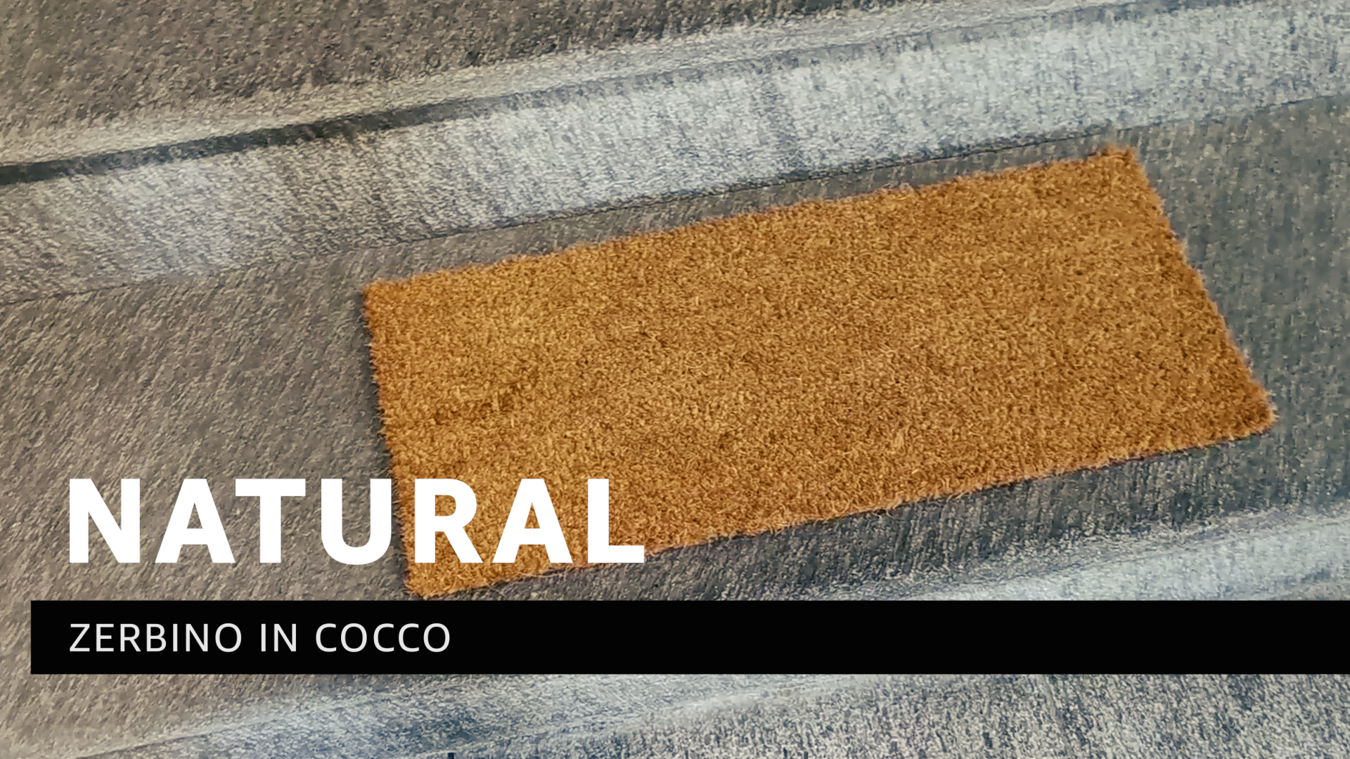 Zerbino In Fibra Di Cocco Natural Comart - 23x53 Cm, Fondo PVC Antiscivolo Per Interno/Esterno - Foto 2