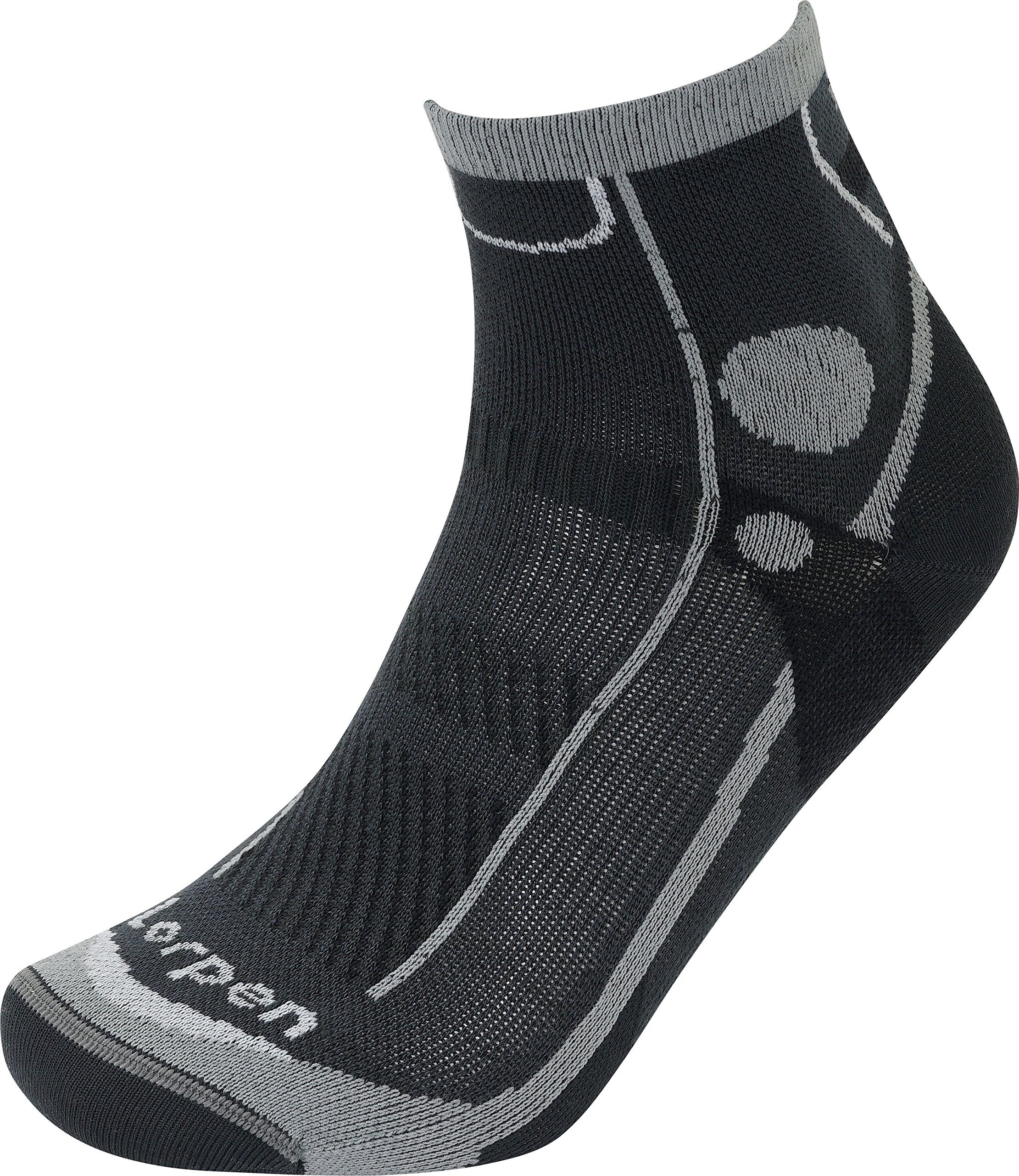 Lorpen Men's T3 Trail Running Ultra Light Socks, X-Large, Black Red