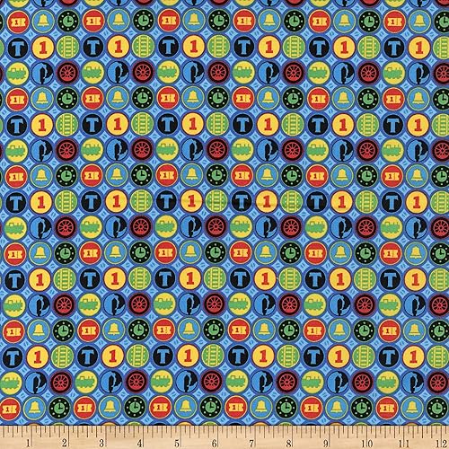 Riley Blake All Aboard With Thomas & Friends Icons Multi, tela por yarda disponible en Yaxa Peru