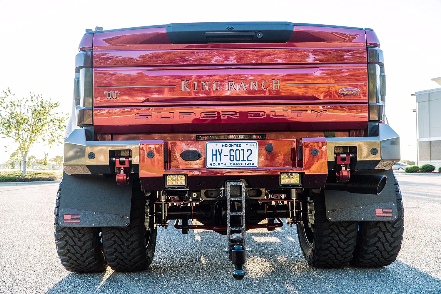 REK GEN Merica Mud Flaps Dually (Red Flag)