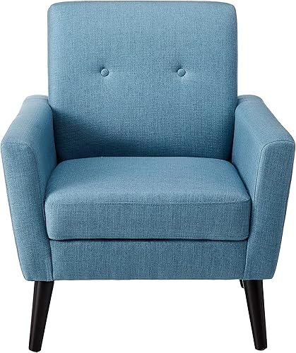 Miniatura 3 de Christopher Knight Home Sienna Mid-Century - Silla de club de tela moderna, color azul