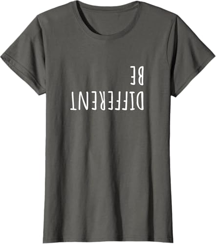 Miniatura 5 de Camiseta para mujer Ser Diferentes Divertidas Sarcastic Backwards Slogan Adolescentes Girls