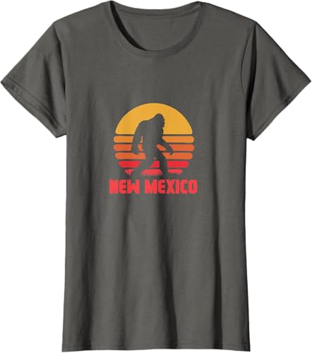Miniatura 4 de Bigfoot New Mexico State Sasquatch Yeti Urban Legend Retro T-Shirt Black,Asphalt Grey,White,Silver Grey,Brown,Olive Green,Lemon Yellow,Dark Heather