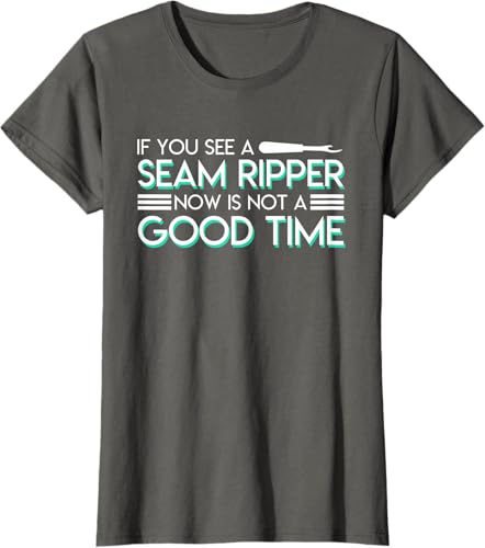 Miniatura 8 de Si ves un desgarrador de costuras ahora no es un buen momento de coser, Negro, S Negro,Azul Marino,Asfalto,Arándano,Rojo,Plateado,Hierba,Verde