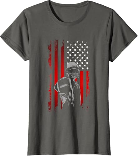 Miniatura 38 de American Football T-Shirt Black,Navy Blue,Asphalt Grey,Baby Blue,Grass Green,Dark Green,Brown,Olive Green,Lemon Yellow,Dark Heather Grey,Heather