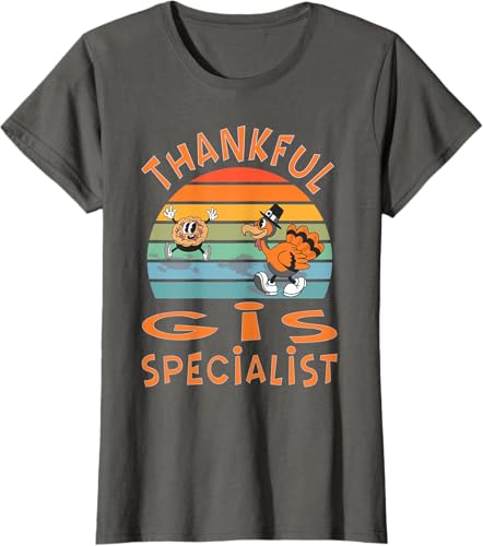 Miniatura 8 de GIS Specialist Job Funny Thanksgiving T-Shirt