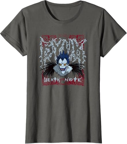 Miniatura 7 de Death Note Heavy Metal Shinigami Ryuk Anime T-Shirt Black,Navy Blue,Asphalt Grey,Dark Heather Grey