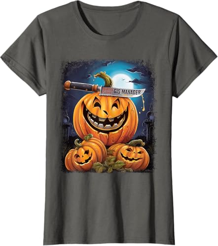 Miniatura 5 de GIS Manager Funny Halloween Fun Pun Spooky T-Shirt