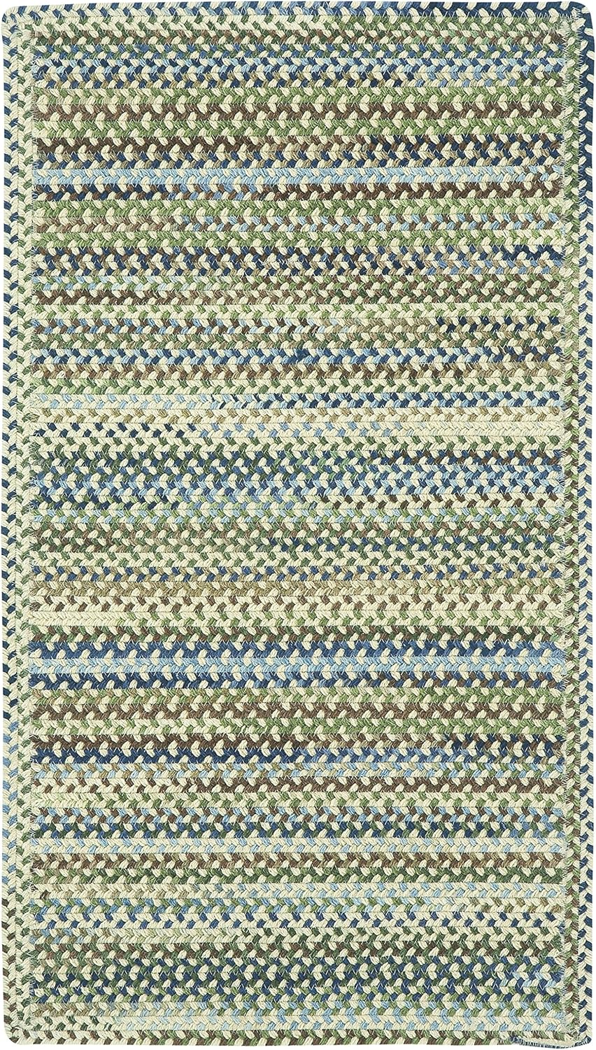 Capel Rugs Manchester Cross Sewn Rectangle Braided Area Rug, 7 x 9, Beige Home