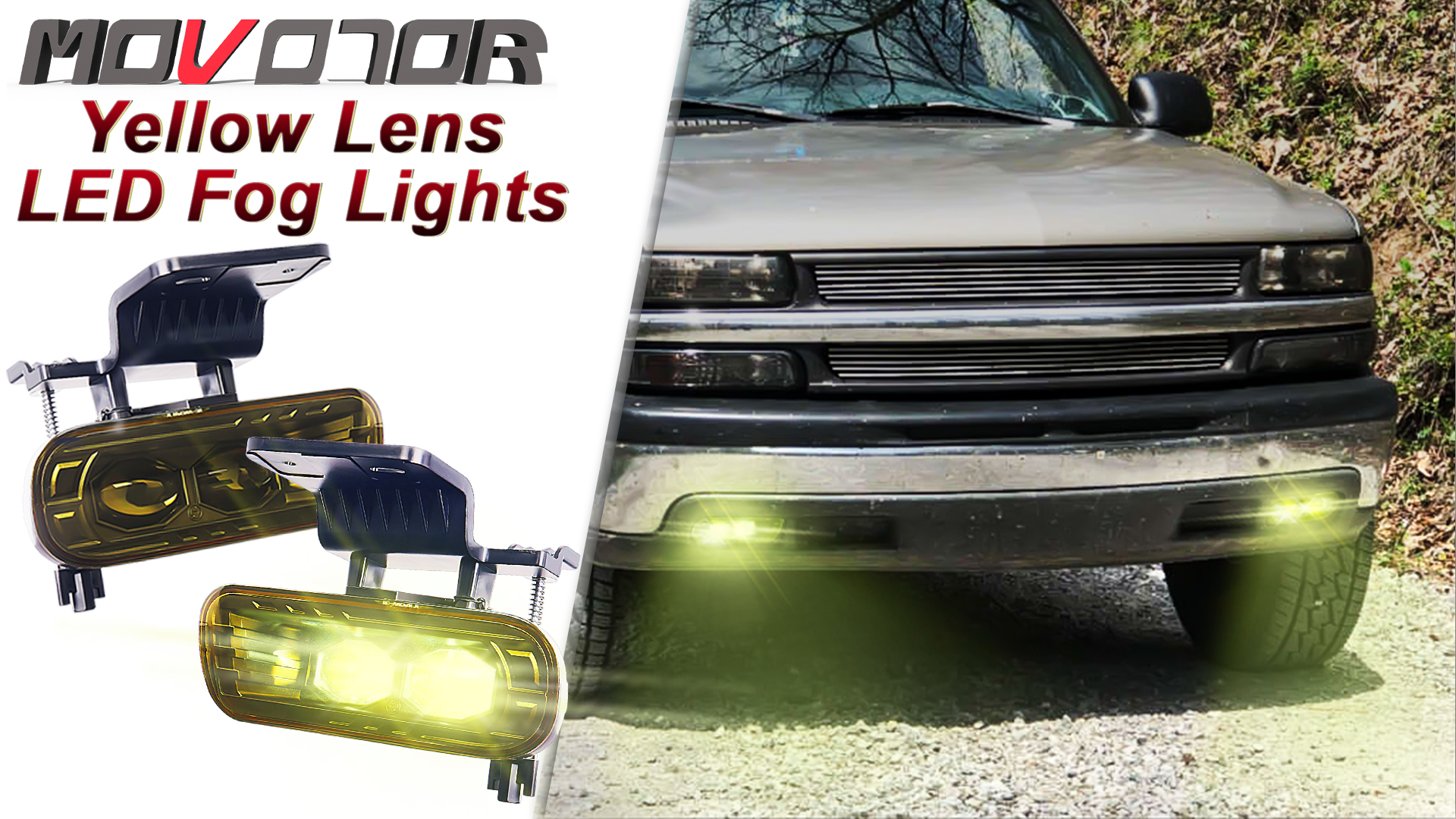 Amazon.com: MOVOTOR LED Fog Lights Yellow Lens Dual 4D Projector Bumper  Lights Compatible with 1999-2002 Chevy Silverado 1500 2500, 2000-2001  Silverado 3500, 2000-2006 Chevrolet Suburban Tahoe : Automotive