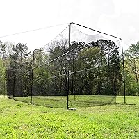 AnythingSports 40ft Collapsible Batting Cage - Complete Portable Backyard Setup for Baseball & Softball Practice