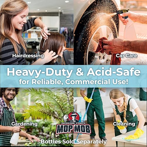 Miniatura 3 de Cabezal rociador resistente a los ácidos sin fugas, paquete de 4 por pulverizador industrial duradero para limpiador de ruedas a base de ácido