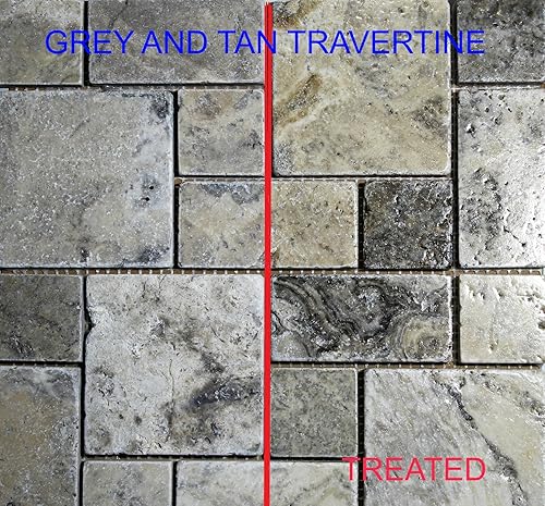 Miniatura 6 de Black Diamond Stoneworks Sellador de piedra natural de aspecto húmedo que proporciona brillo y protección duraderos. Limpiador intensivo de 1 cuarto