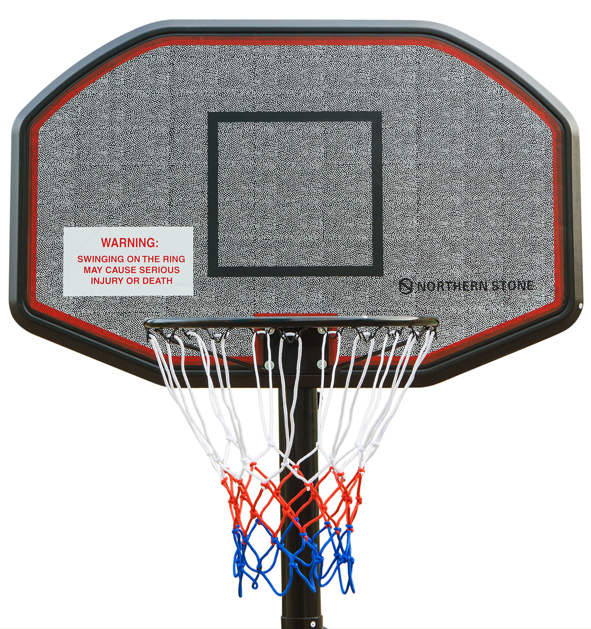 RAH Pro Court Adjustable Height Portable Basketball Hoop and Stand