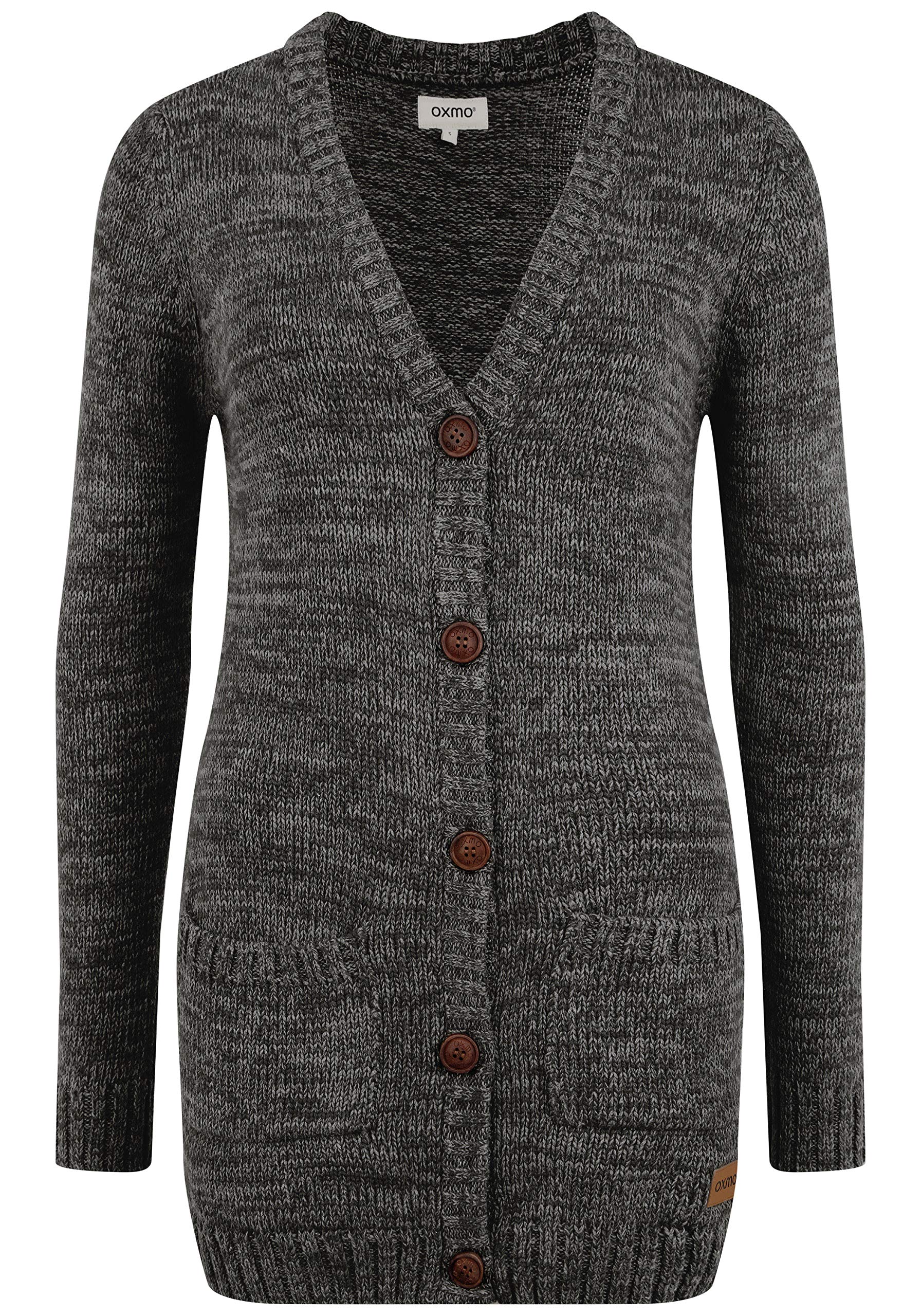 OXMO OXHilemona Damen Strickjacke Grobstrick Cardigan