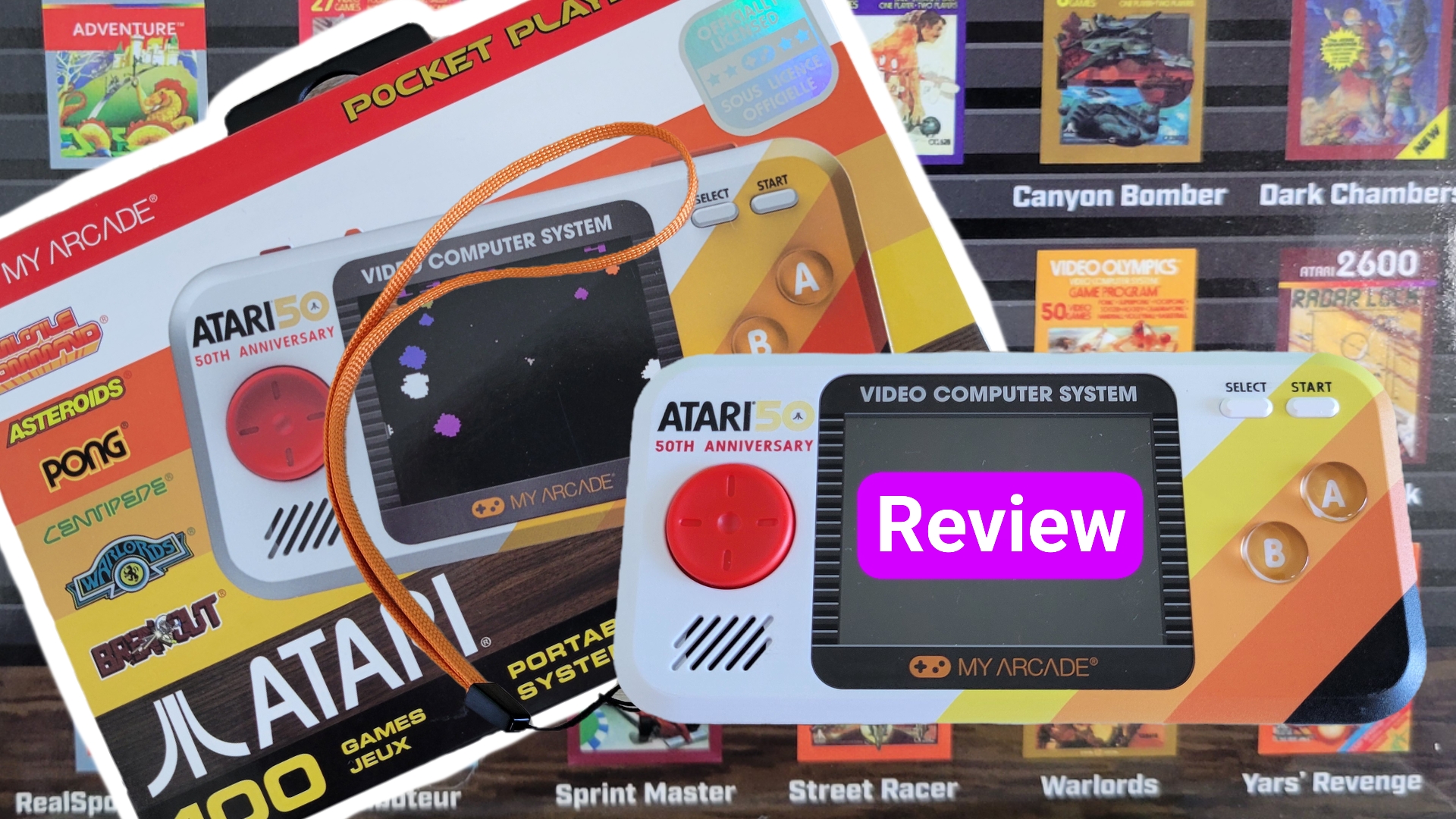 Watch My Arcade Pocket Player Pro Atari 50th Anniversary Review on