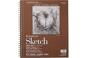 Strathmore 400 Series, 11x14 Inch Extra Large Sketchbook, 100 Sheets