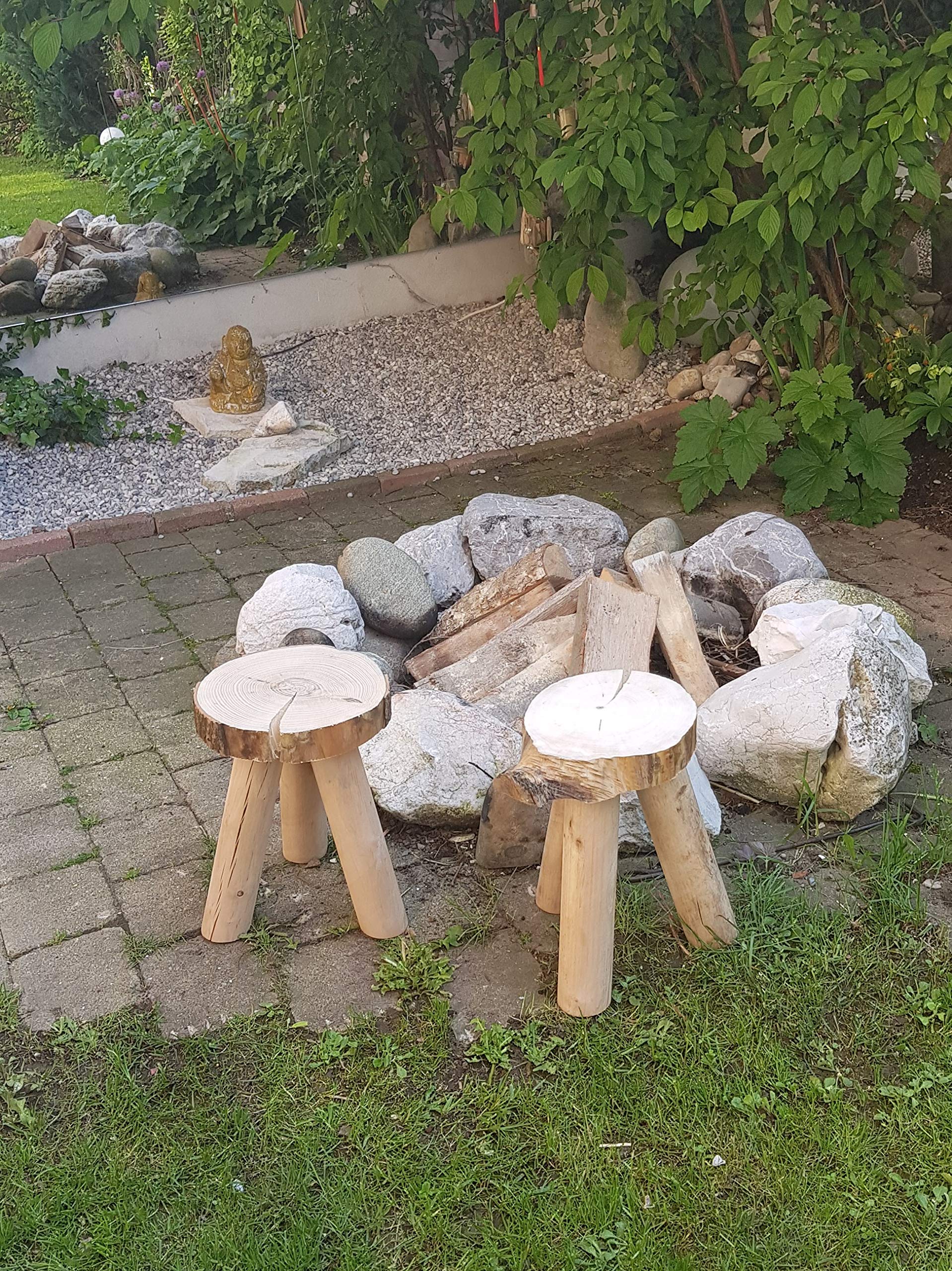 Toller Garten Hocker Kinderhocker aus Massivholz Möbel aus Holz