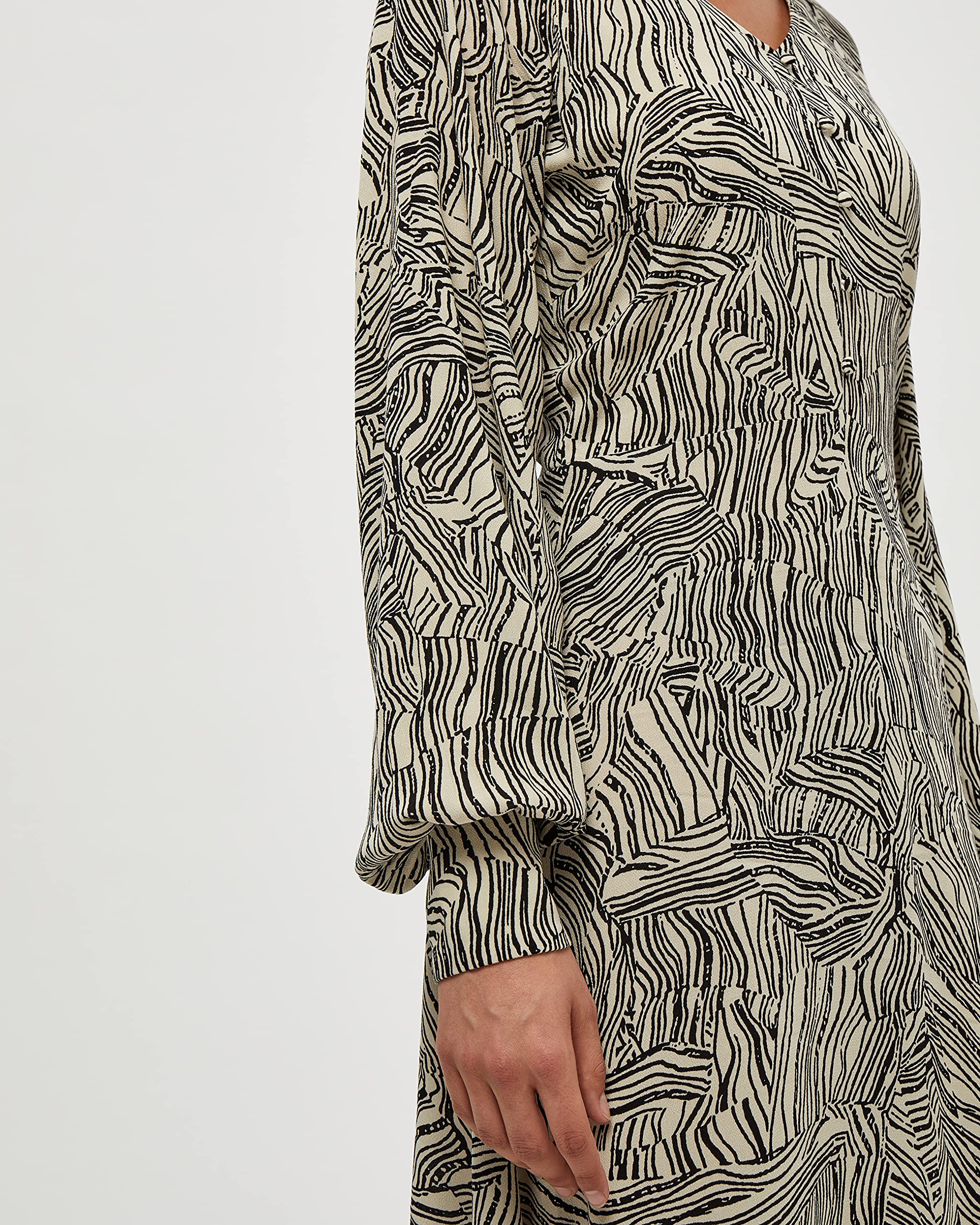 Desires Sukienka damska Evelin, 9014p Oyster Gray Print, S
