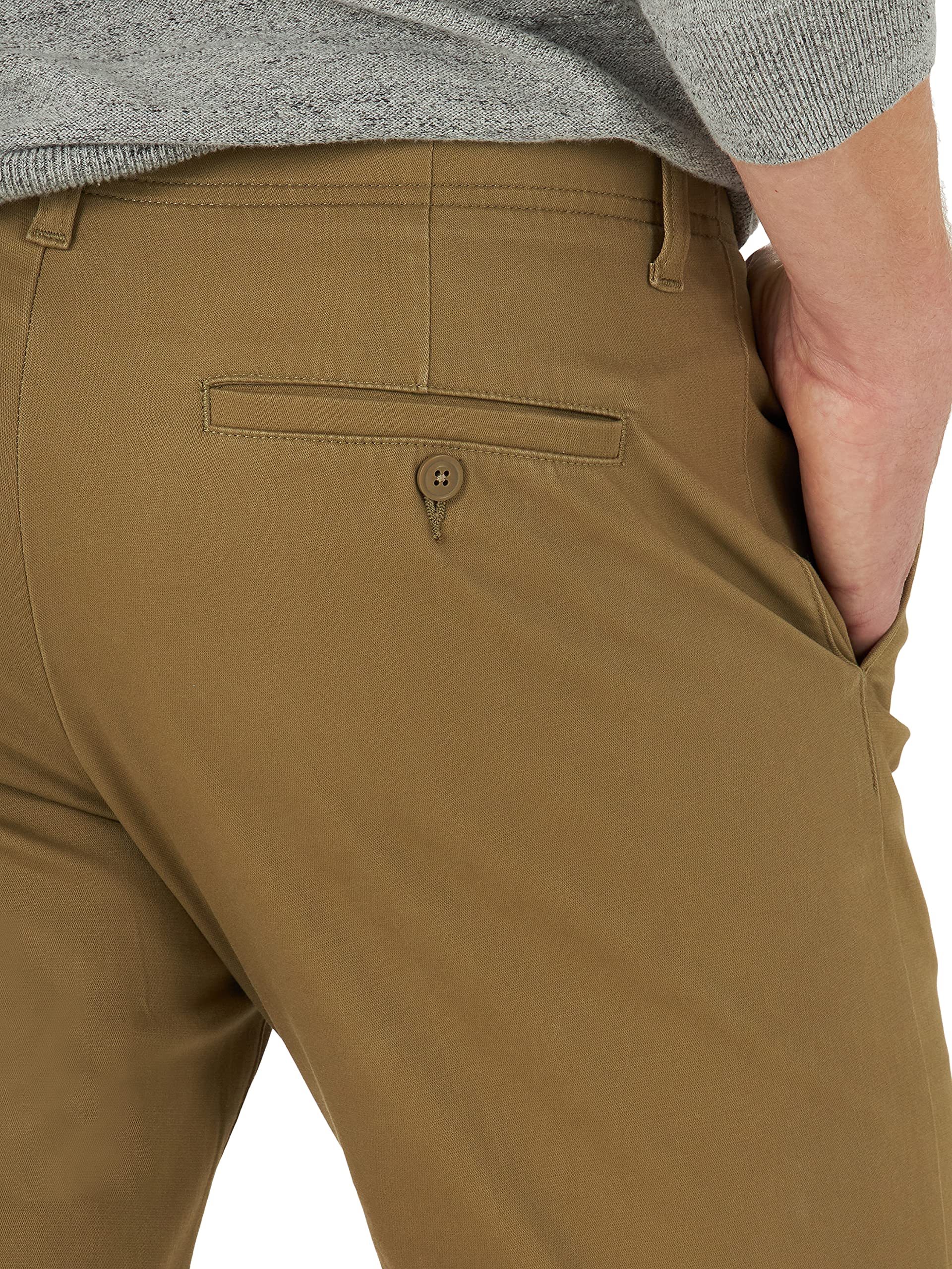 Lee Mens Extreme Motion Flat Front Regular Straight Pant - Tamaño 29W X 32L - Color Painter Gray