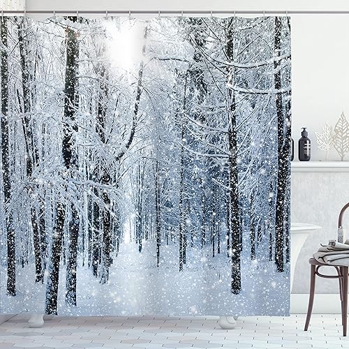 Ambesonne - Colección decorativa, cortina para regadera de baño de poliéster.