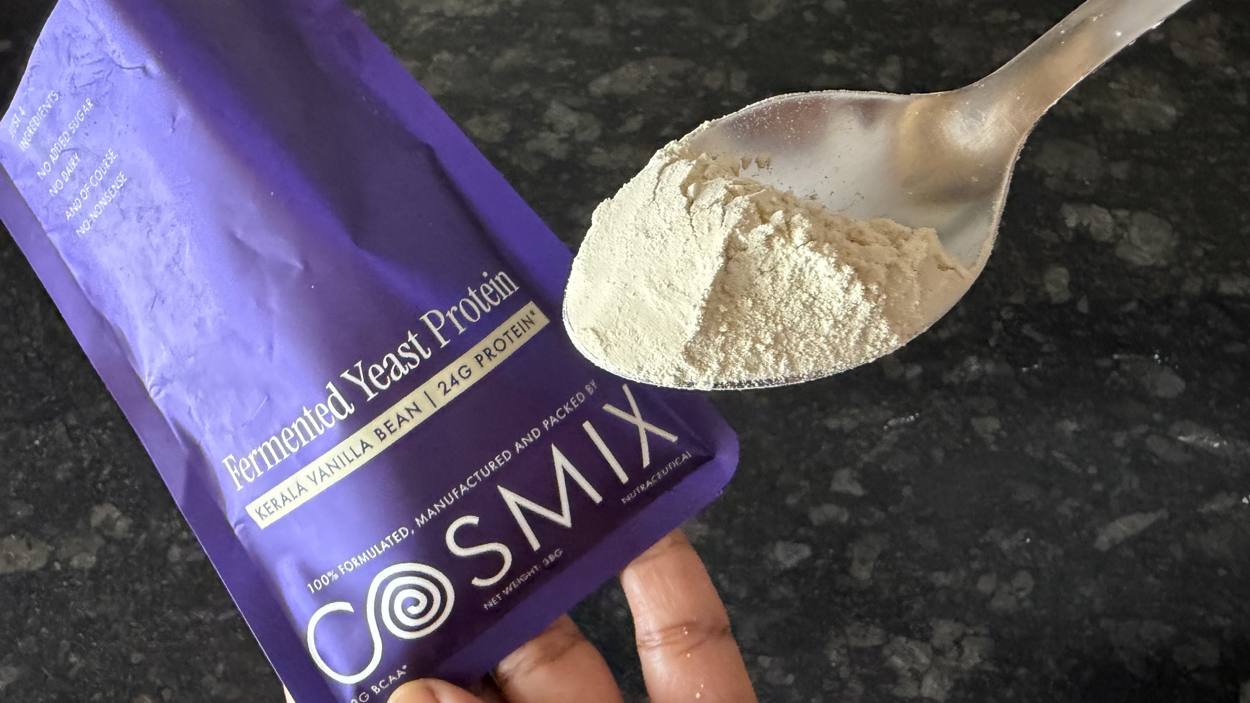 Watch Cosmix Fermented Yeast Protein Powder on Amazon Live