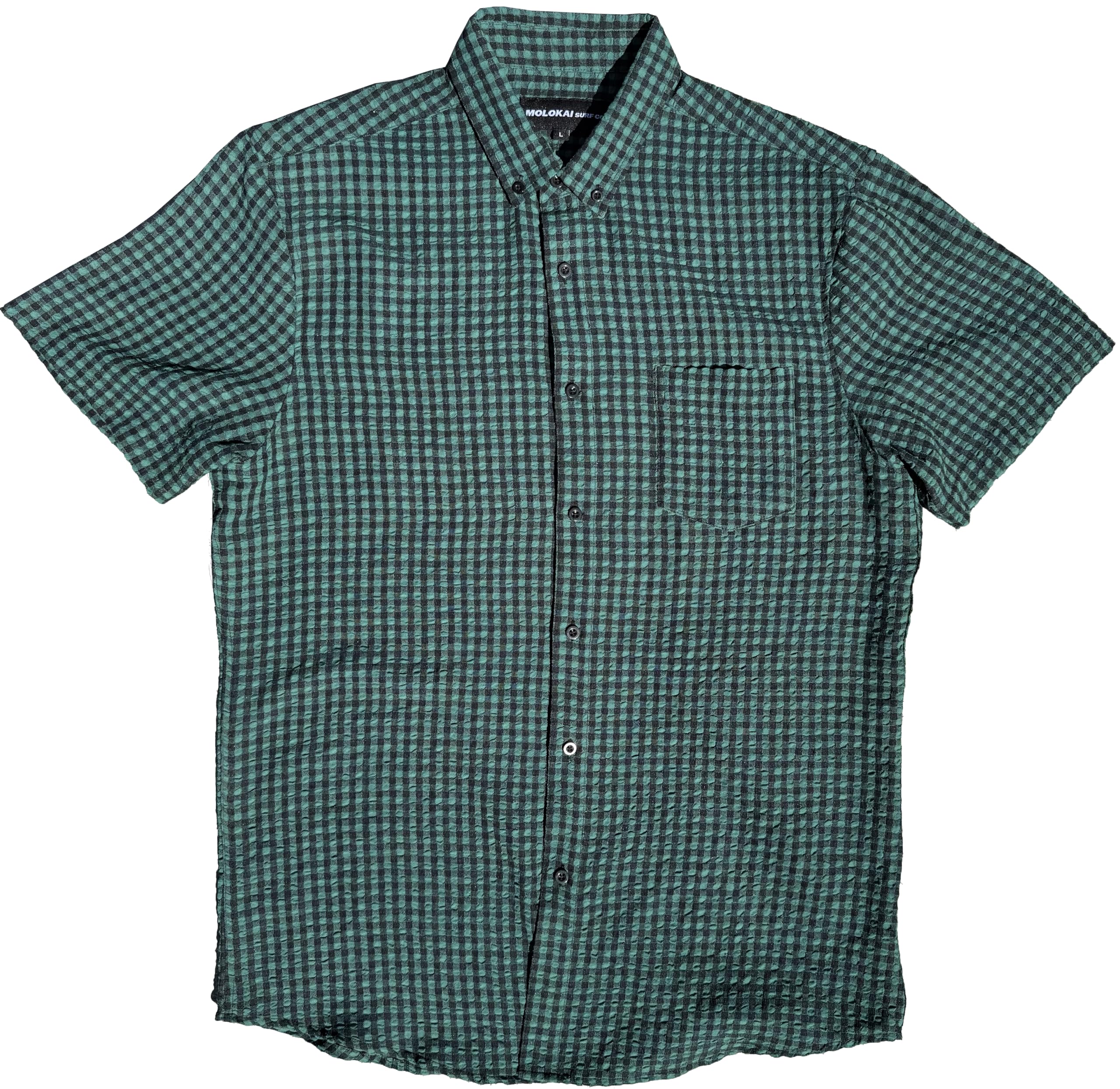 Molokai Surf Button Down Slim Fit Hawaiian Short Sleeve Shirts