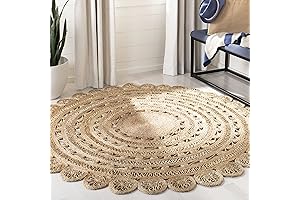 SAFAVIEH Natural Fiber Handmade Boho Braided Jute Rug