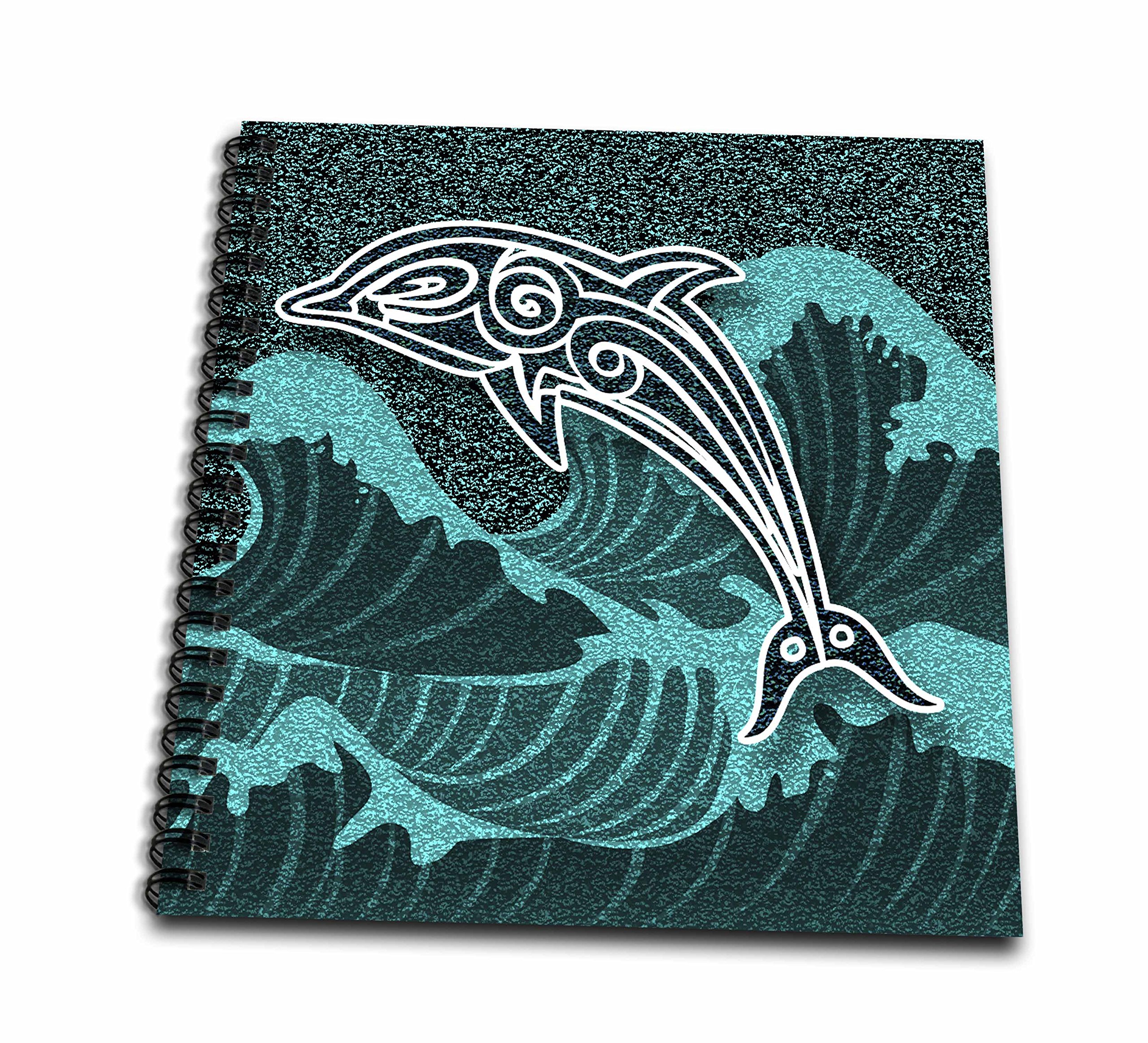Livre de mémoire 3dRose dauphin mer la vie en aqua album scrapbooking style océan 30cm