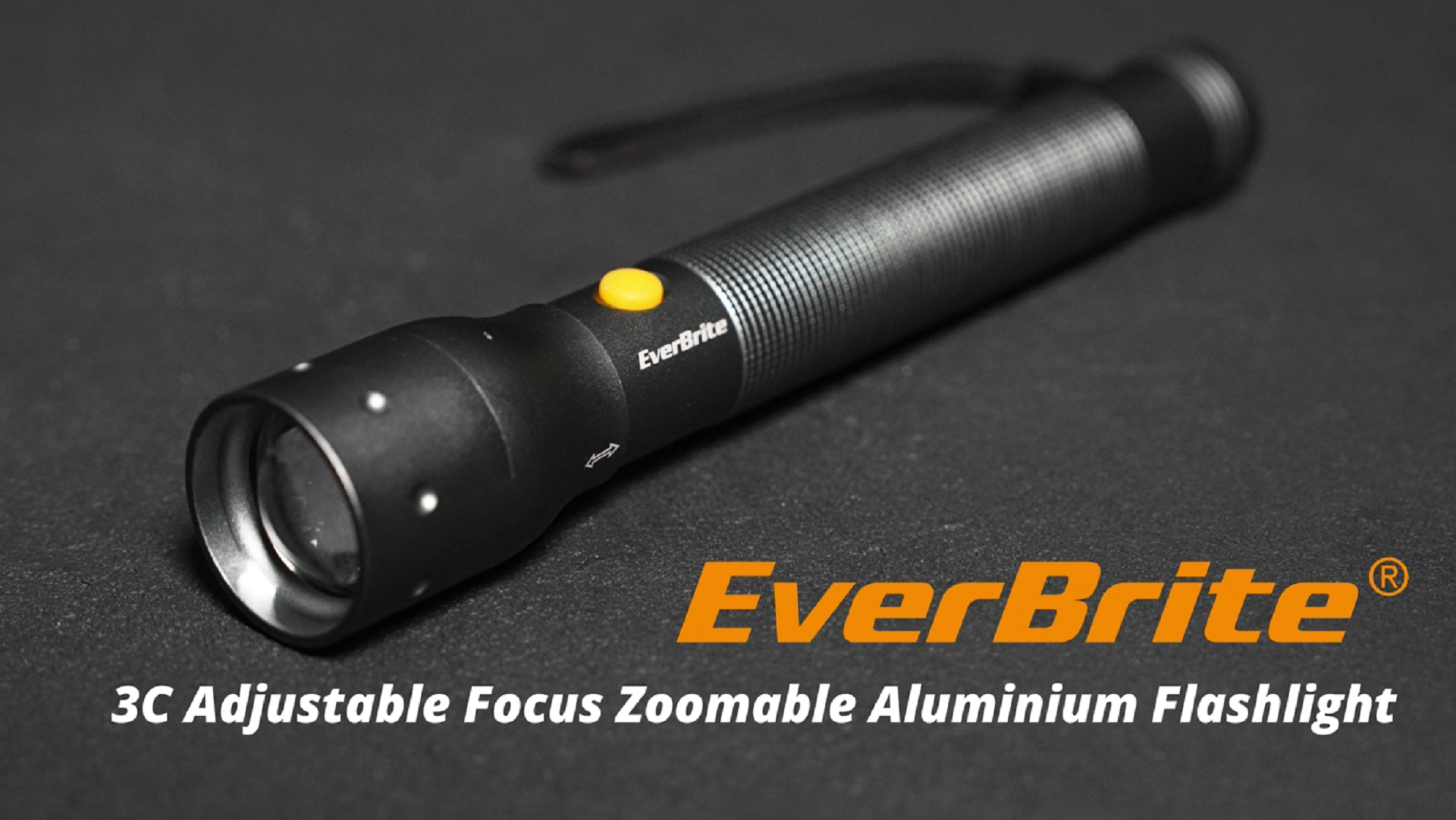 EverBrite Tactical Flashlight, 900 Lumen Zoomable, 3 Light Modes